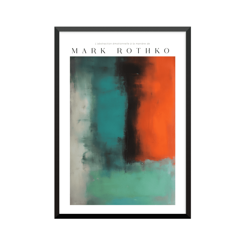 Plakat: Mark Rothko, hommage-kunsttryk, (efter inspiration af Mark Rothko 02979)