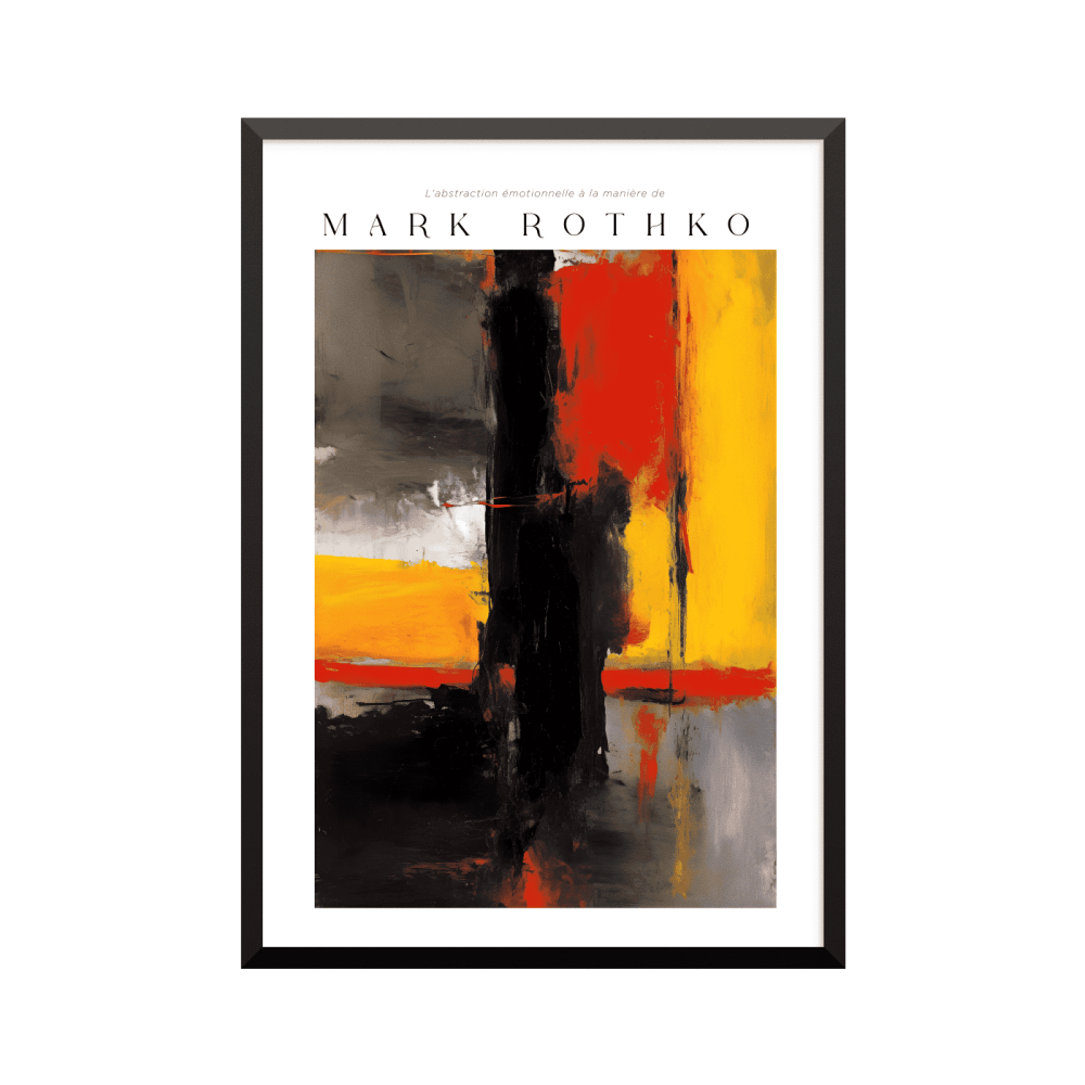 Plakat: Mark Rothko, hommage-kunsttryk, (efter inspiration af Mark Rothko 02982)
