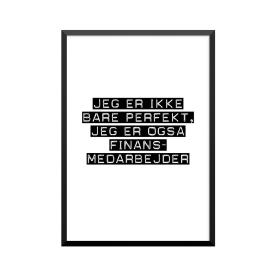 Plakat: Finansmedarbejder