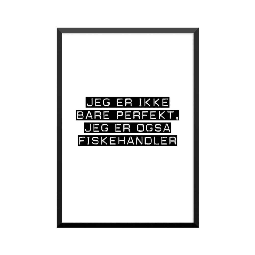 Plakat: Fiskehandler
