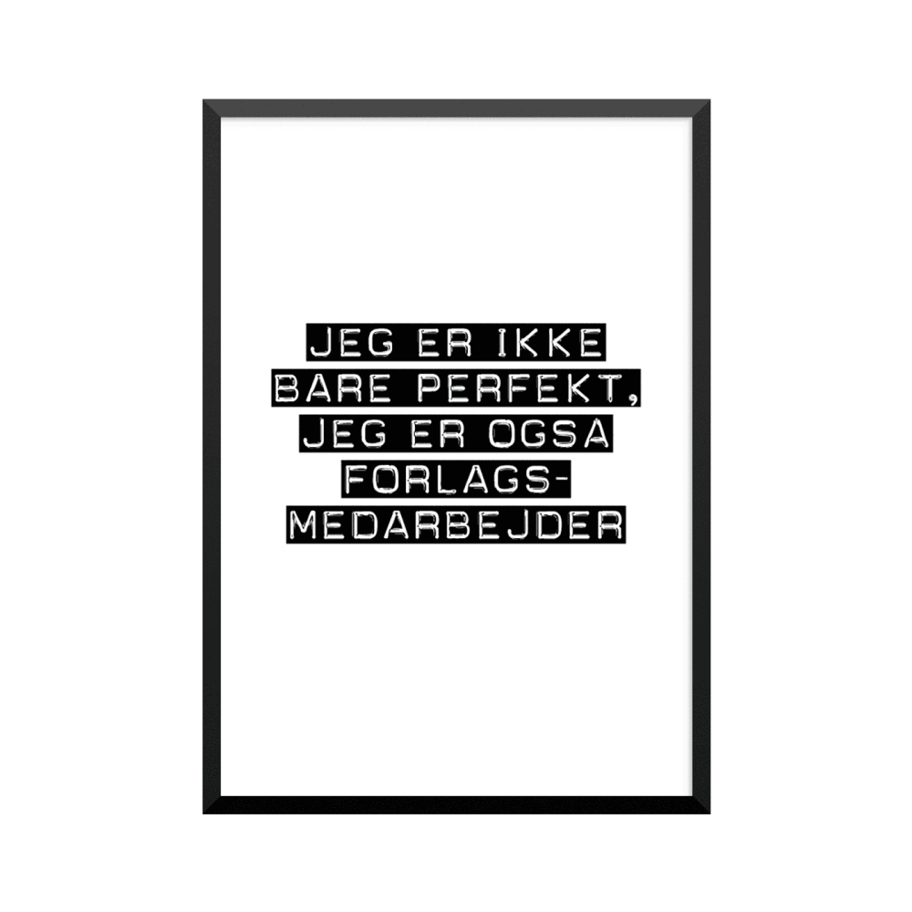 Plakat: Forlagsmedarbejder