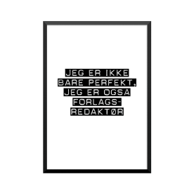 Plakat: Forlagsredaktør