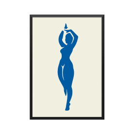 Plakat: Henri Matisse, hommage-kunsttryk, 'Den dansende silhouet' (efter inspiration af Henri Matisse)